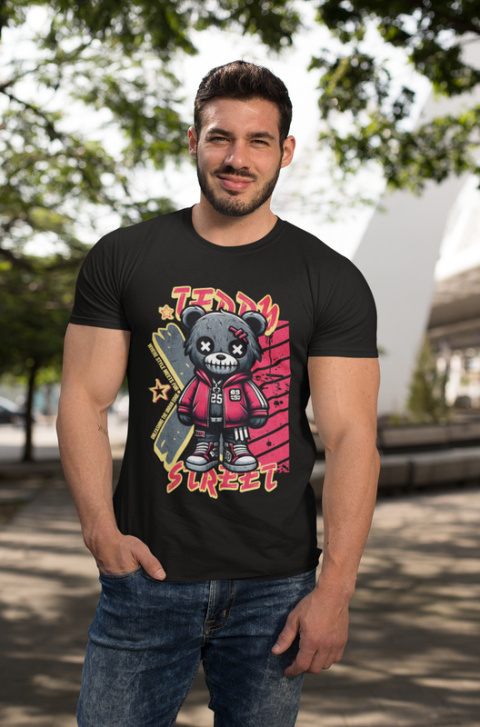 Tshirt Koszulka Bawełna Haunted Teddy Bear 190 g/m²