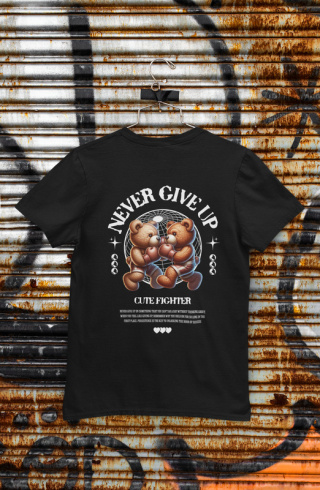 Tshirt Koszulka Bawełna Never Give Up T-Shirt / 190 g/m²