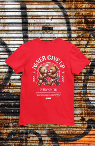 Tshirt Koszulka Bawełna Never Give Up T-Shirt / 190 g/m²